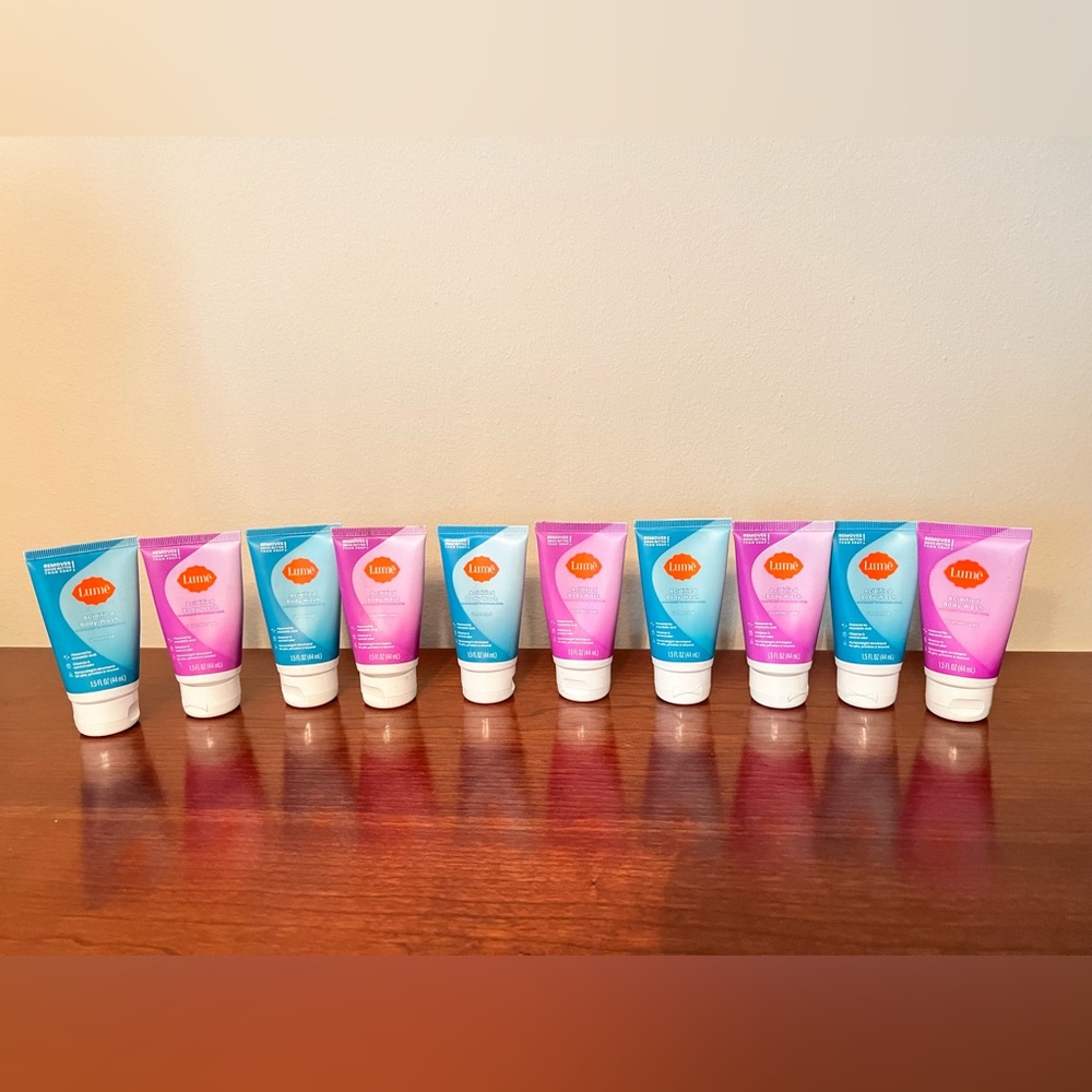 Lume Acidified Body Wash UNSCENTED & Lavender 1.5 oz - Travel Size Lot of 10